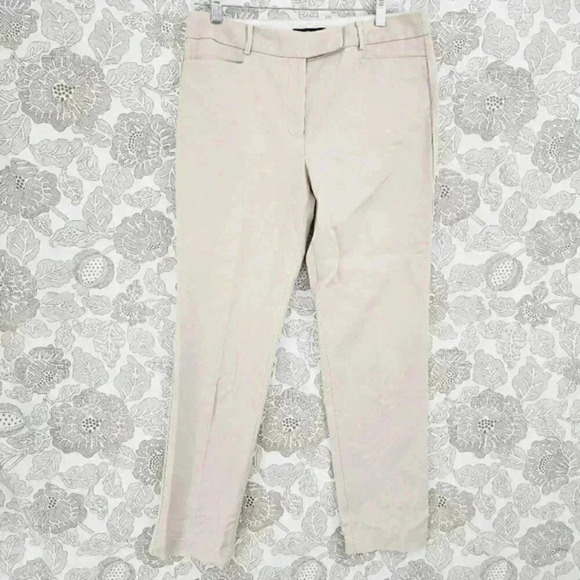 Talbots Newport Women's Dress Pants Straight Leg‎ Size 8 Beige 2070 - Picture 1 of 8